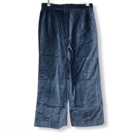 FRYE Nadia Velour Navy Pants - Picture 2 of 7